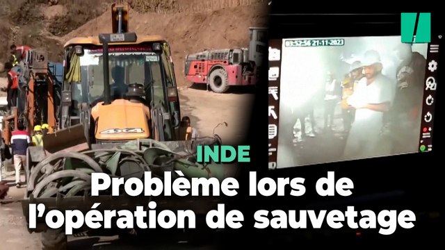 En Inde, les ouvriers coincés dans un tunnel depuis deux semaines devront encore attendre avant d’être sauvés