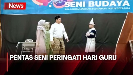 Penampilan Pentas Drama Ratusan Pelajar, Disambut Meriah Para Guru
