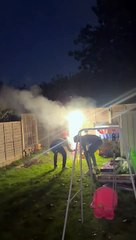 Fireworks Unexpectedly Go Boom in the Backyard