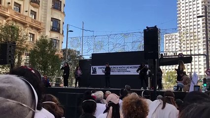La manifestación del 25N en Madrid termina con un homenaje a las víctimas de violencia machista en 2023