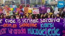 Kadınlar, Mecidiyeköy'de haykırdı: İstanbul Sözleşmesi'nden çıkanların vaadi, 6284'ü kaldırmak!