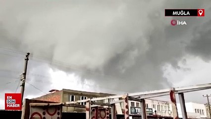 Muğla, Dalaman'da dev bir hortum oluştu
