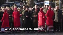 A holodomor több millió, éhhalált halt áldozatára emlékeztek Kijevben