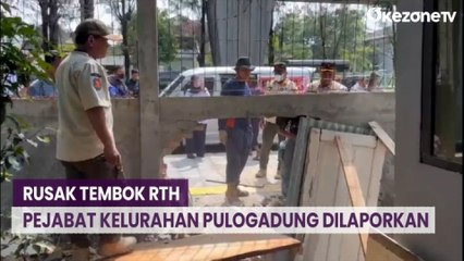 Rusak Tembok RTH, Pejabat Kelurahan Pulogadung Dilaporkan ke Polisi