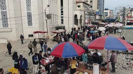 لقطات جوية لأجواء الهدنة في رفح وخان يونس