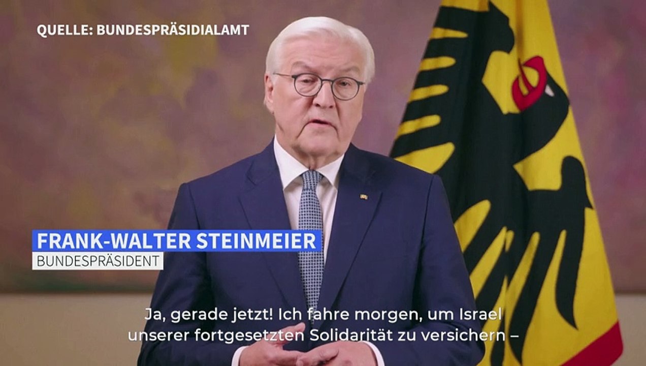 Steinmeier: Israel ist in einem furchtbaren Dilemma