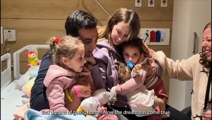 Watch emotional moment Israeli boy freed from Gaza reunites with family