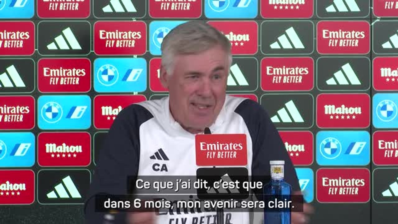 Real Madrid - Ancelotti ne parlera pas de son avenir avant la fin de son contrat le 30 juin prochain - Vidéo Dailymotion