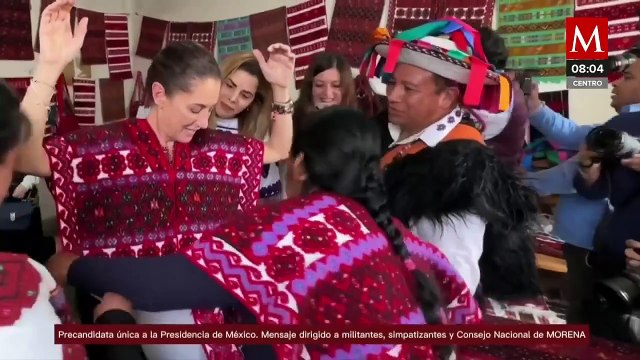 Claudia Sheinbaum recibe bastón de mando en Chiapas
