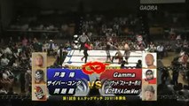 GAMMA & Genki Horiguchi & Stalker Ichikawa vs Akira Tozawa & Cyber Kong & Mondai Ryu