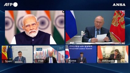 Putin al G20, "mettiamo fine alla tragedia in Ucraina"