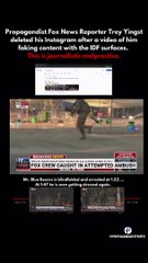 IDF caught red handed by sharing fake scene on live news.