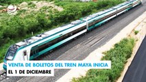 Venta de boletos del Tren Maya inicia el 1 de diciembre