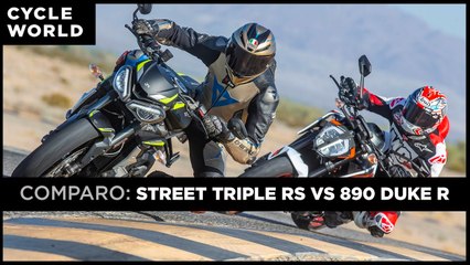 2020 Triumph Street Triple RS vs. 2020 KTM 890 Duke R