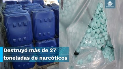 FGR destruye más de cinco millones de pastillas de fentanilo