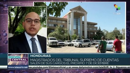 Honduras: Magistrados del Tribunal Supremo de Cuentas cesarán funciones el próximo 7 de diciembre