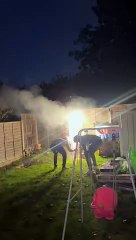 Fireworks Unexpectedly Go Boom in the Backyard
