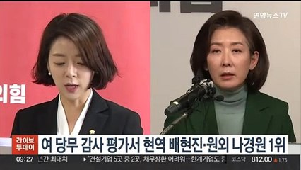 국민의힘 당무감사 평가서 '현역 배현진·원외 나경원' 1위