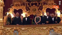 Lungo applauso per presidente Mattarella al Teatro La Fenice a Venezia