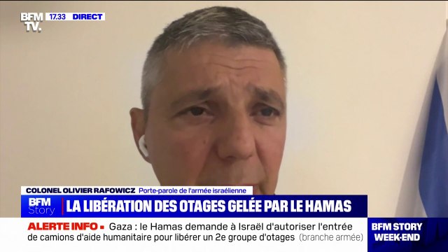 Il y a un report à l'heure où nous parlons de la libération des otages indique la porte-parole de l'armée israélienne