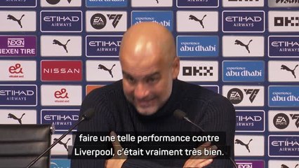 13e j. - Guardiola : “Très satisfait et très fier de mon équipe”