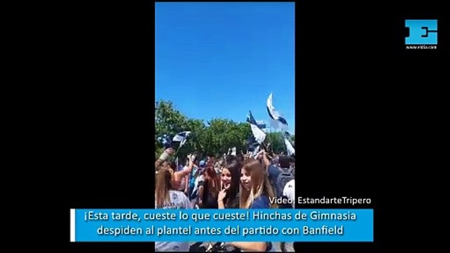 Los hinchas del Lobo en Abasto en la previa de Gimnasia vs Banfield