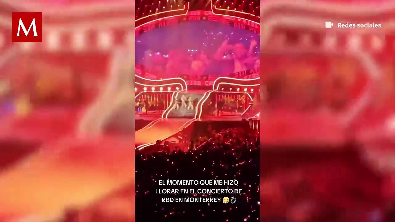 Joven propone matrimonio durante concierto de RBD en Monterrey; Anahí los felicitó
