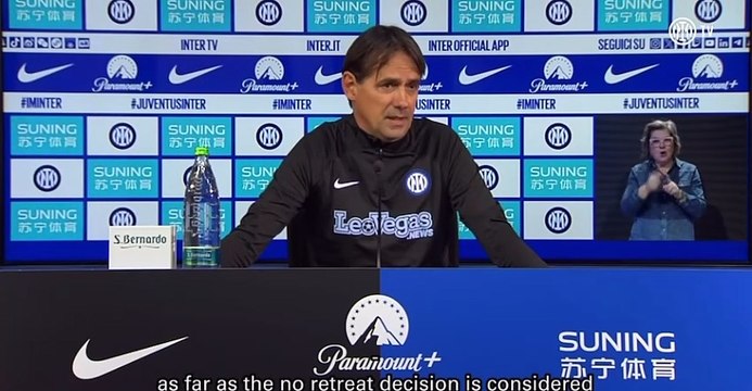 INZAGHI INTERVISTA PRE JUVENTUS INTER