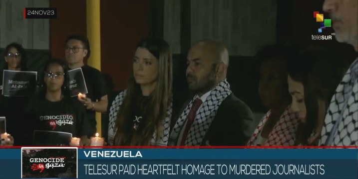 TeleSUR raises its voice against the atrocities of the Israeli siege in Gaza