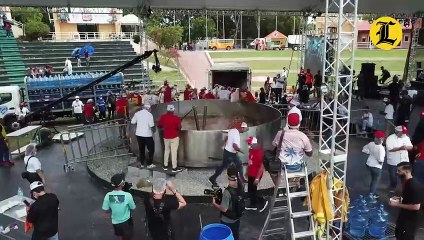 El país se prepara para buscar establecer un Récord Guinness con el sancocho más grande del mundo