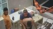 Em Itaporanga, vídeo mostra momento em que pai usa manobra de Heimlich para salvar filho engasgado com carne