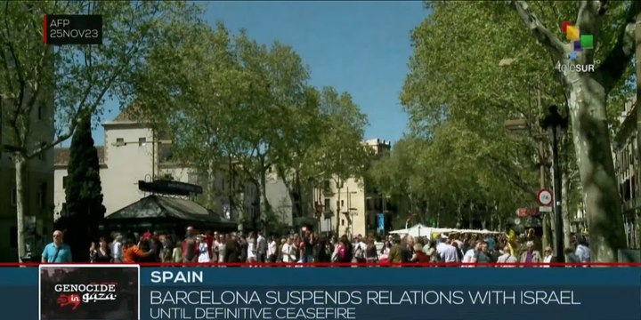 Barcelona suspends ties with Israel until the cessation of hostilities in Gaza