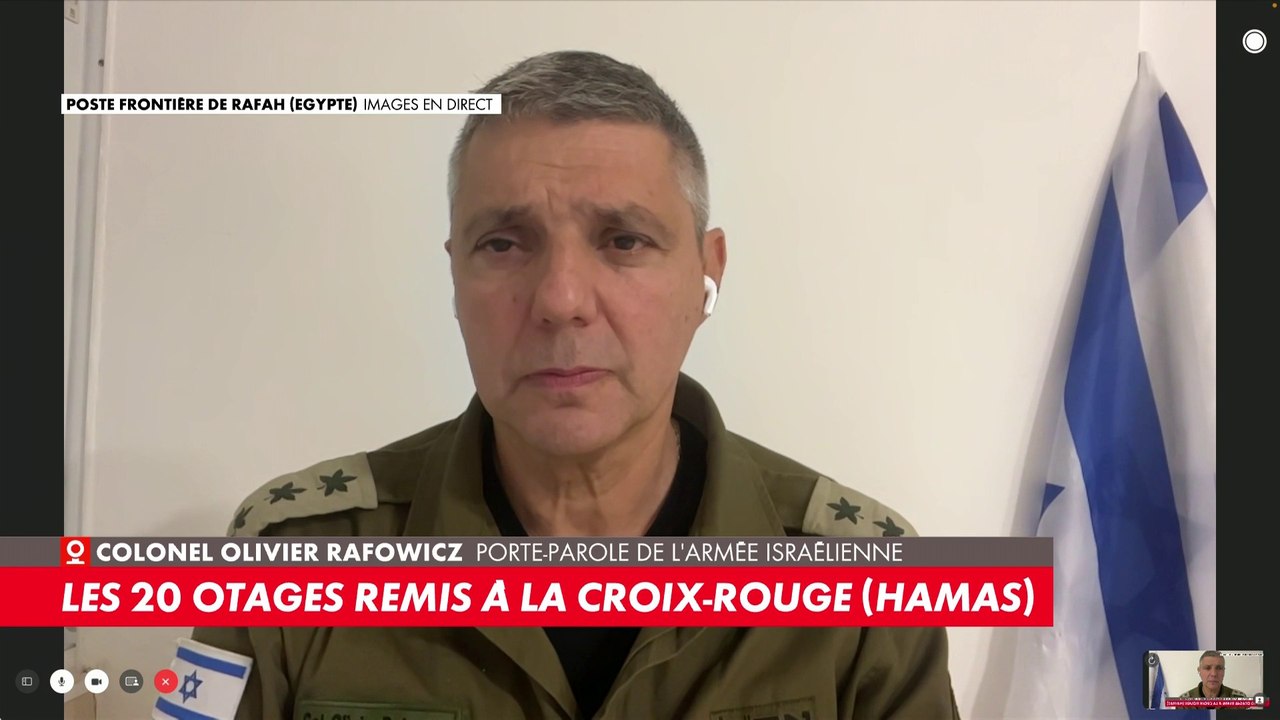 Colonel Olivier Rafowicz, porte-parole de l'armée israélienne : «Je ...