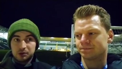 Joe Nicholson and Phil Smith react after Sunderland's 2-0 defeat against Plymouth