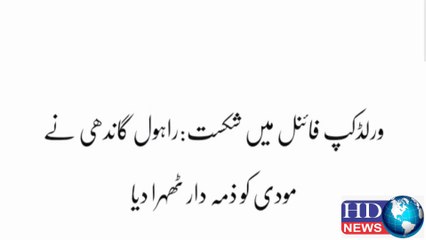'India Lost Cricket World Cup Final Because Of PM Modi,'  #worldcup