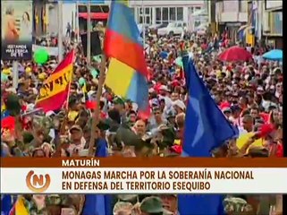 Скачать видео: Monagas | Habitantes del mcpio. Maturín marchan por la soberanía nacional en defensa del Esequibo