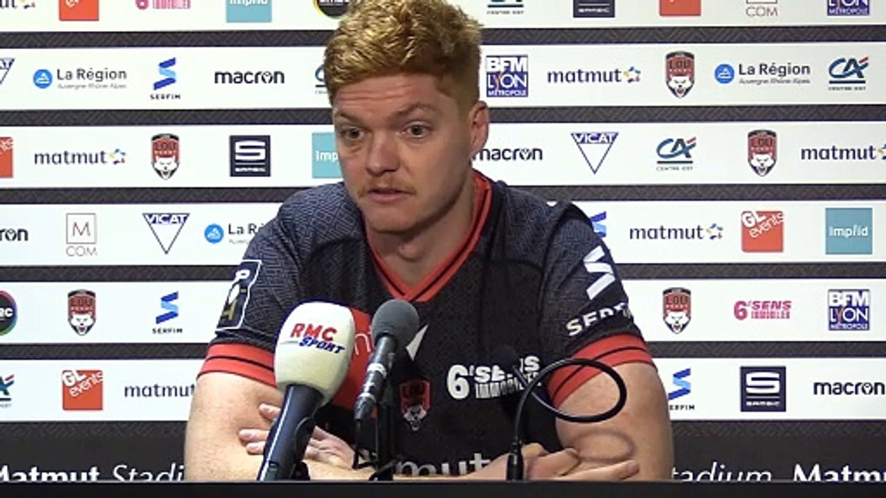 Félix Lambey après LOU/Bayonne (42-29)