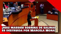 ¡VEAN! ¡la Sobrina de Salinas es destruida por Marcela Mora por usar renuncia de Zaldívar vs. AMLO!
