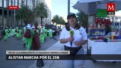 Marcha del 25N transcurre de forma pacífica, sin percances en la CdMx