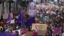 Así fueron las manifestaciones contra la violencia hacia las mujeres en varias ciudades del mundo