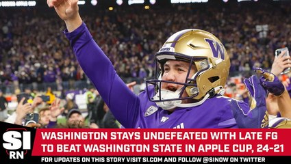 Washington Defeats Washington State, 24-21