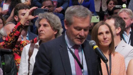 Con recibimiento orquestal, inauguran el Pabellón de la UE en la FIL 2023