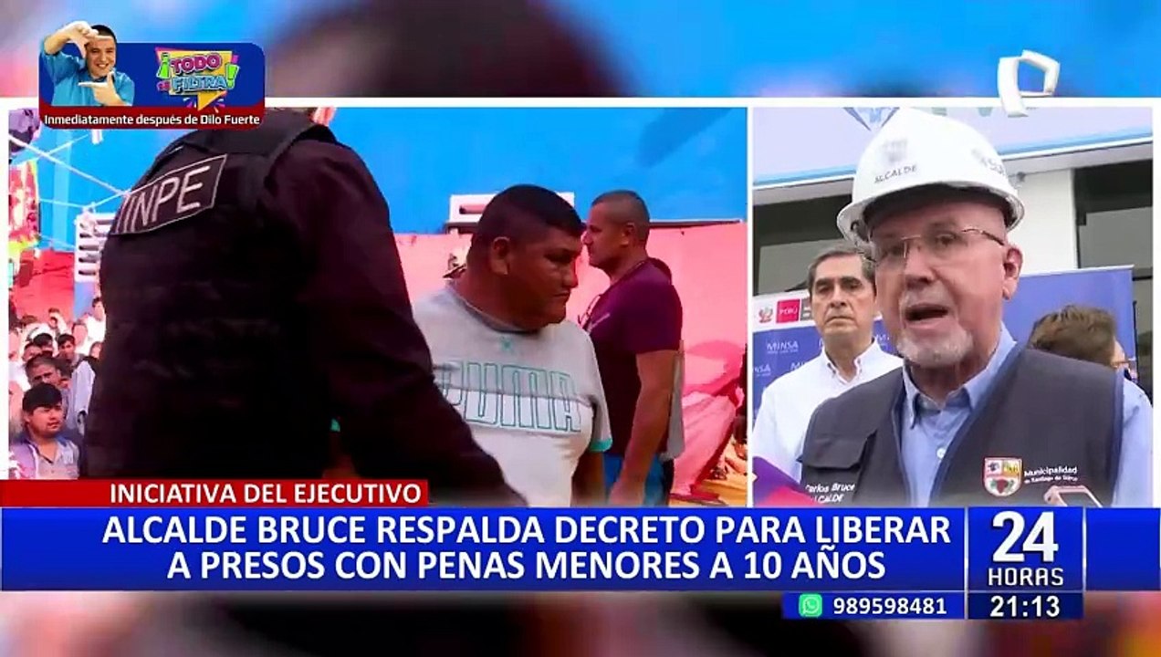 Carlos Bruce respalda ley que otorga beneficios a reos con delitos menores