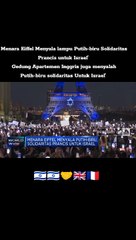 Menara Eiffel Serta Gedung Parlemen Londong Menyala Putih Biru Sebagai Bentuk Solidaritas Untuk Israel