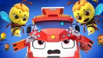 Fire Truck VS Bumblebee| Buzz Buzz! | Monster Truck | Kids Songs | Kids Cartoon | BabyBus