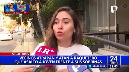 Miraflores: vecinos capturan y golpean a delincuente que robó celular