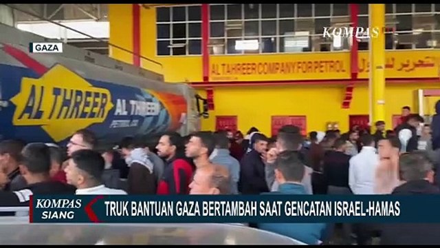 Truk Bantuan Terus Berdatangan ke Gaza Selama Gencatan Senjata