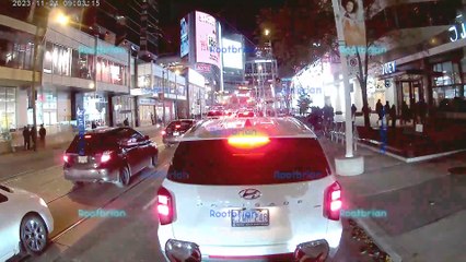 25 kilometers of winding timelapse through downtown toronto (mind-bending electro-acoustics with synth layers)
