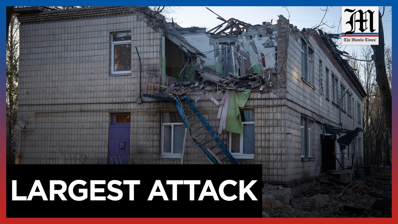 Ukraine's military says Russia launched its largest drone attack since the start of the invasion