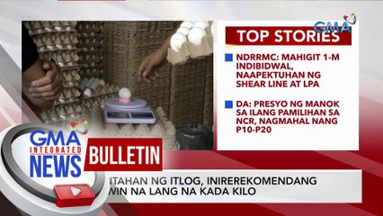 Télécharger la video: Bentahan ng itlog, inirerekomendang gawin na lang na kada kilo | GMA Integrated News Bulletin